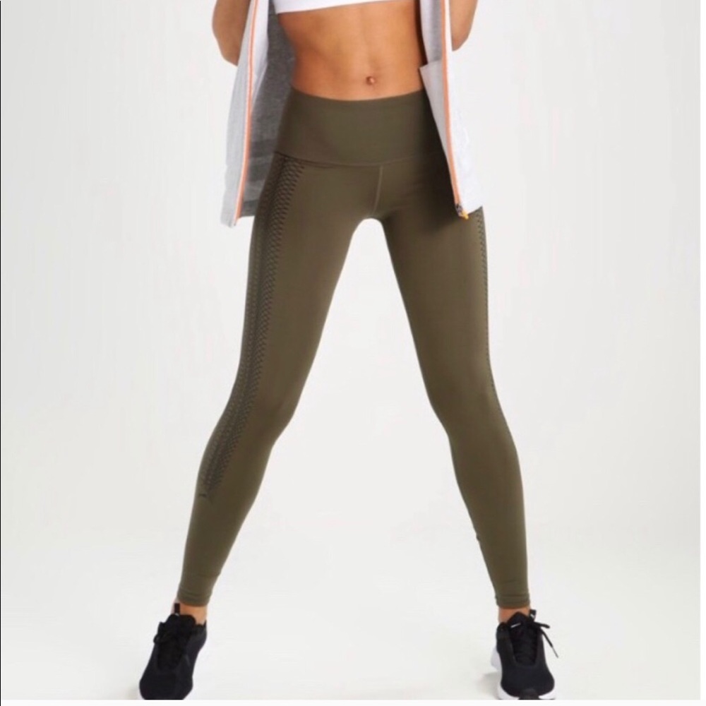 Army green puma leggings